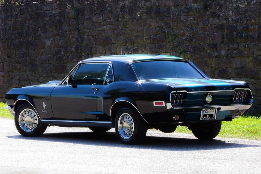 Ford Mustang schwarz 1968 Hochzeitsauto Oldtimer Ausfahrt Events Mieten – 2