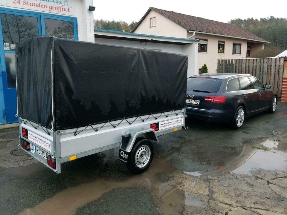750 KG Planenanhänger Groß 2.7m mieten bei Anhängervermietung Prosner
