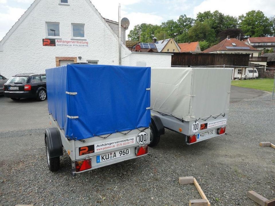 750 kg Planenanhänger blau Anhänger mieten in Neudrossenfeld – 3