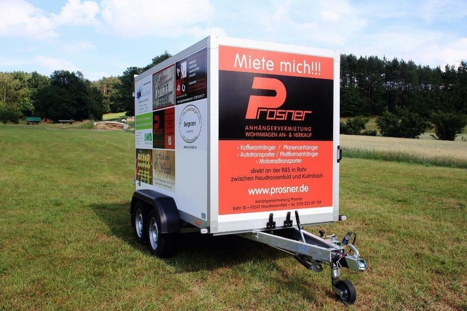 Großer Kofferanhänger Anhänger 2000 kg Umzug mieten in Neudrossenfeld
