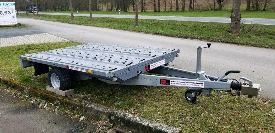 Platformanhänger Hochlader 2.5m mieten bei Anhängervermietung Prosner – 2