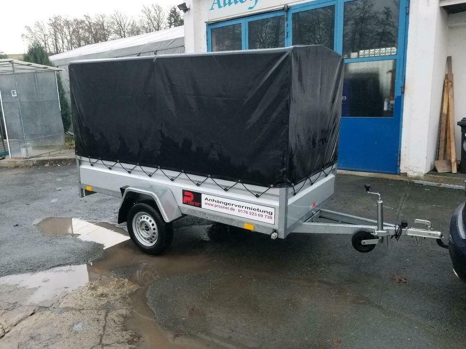 750 KG Planenanhänger Groß 2.7m mieten bei Anhängervermietung Prosner – 2