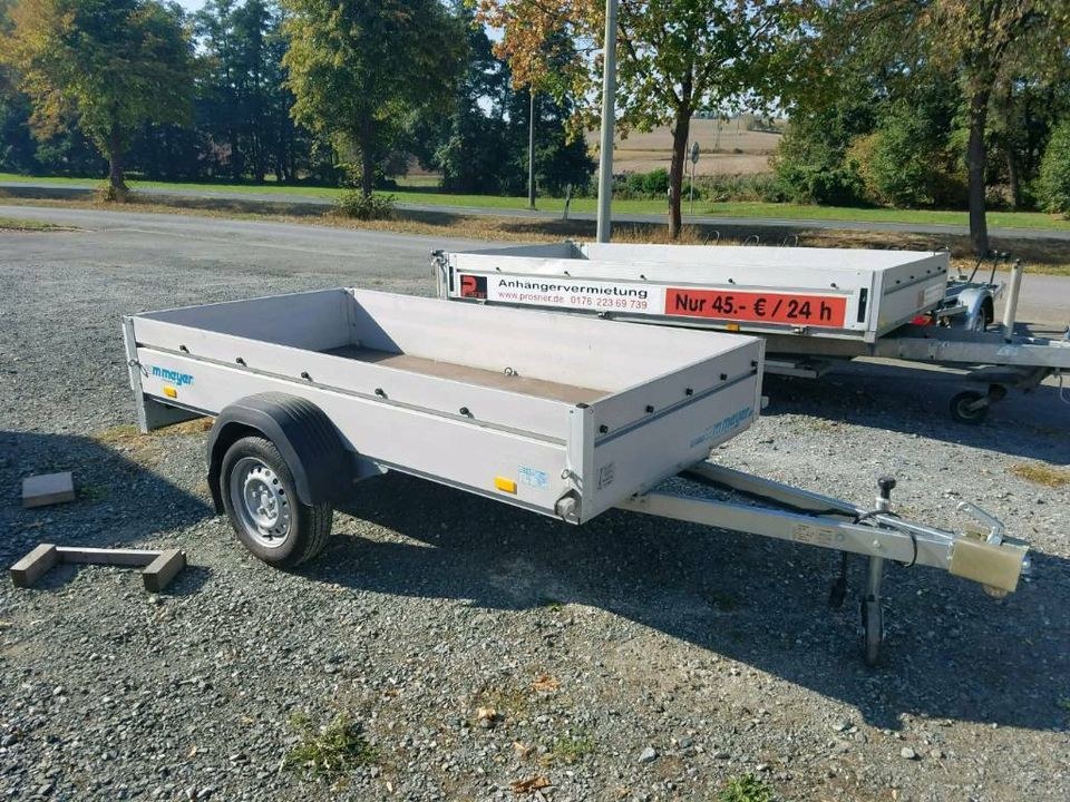 Tieflader 750 KG Anhänger Kastenanhänger mieten in Neudrossenfeld – 3