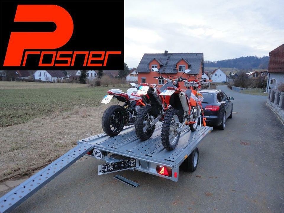 Großer 3er Motorradanhänger 1200 kg mieten in Neudrossenfeld – 2