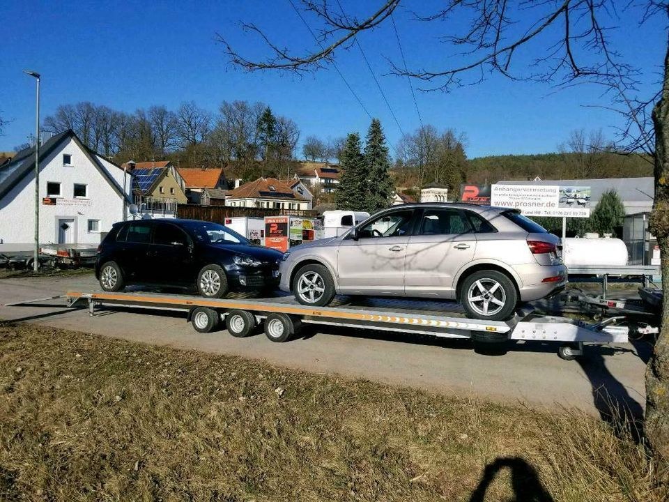 8.5m XXL Fahrzeugtransporter Anhänger mieten in Neudrossenfeld – 3