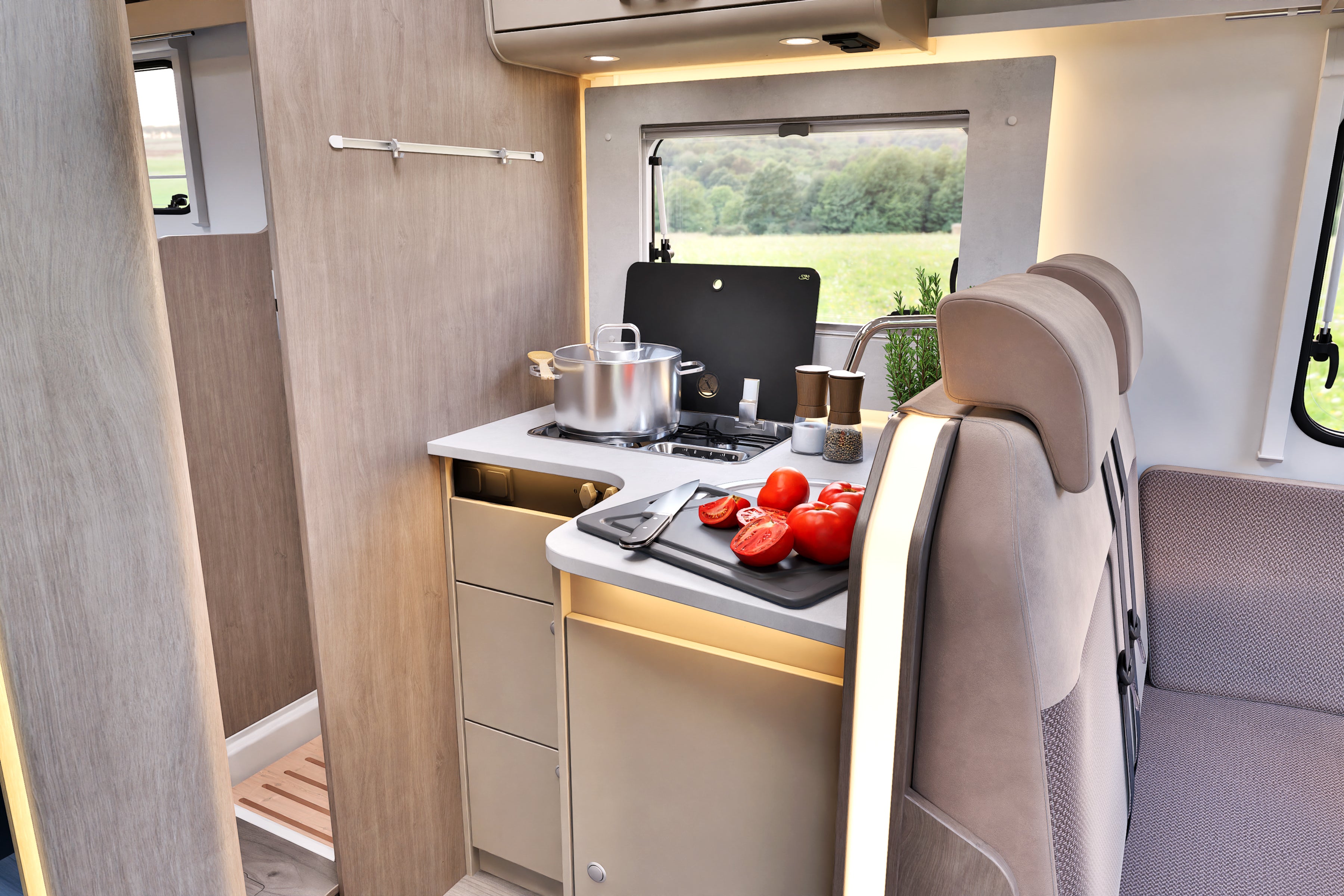 Wohnmobil Carado T447 mit Einzellbetten und Hubbett – 4
