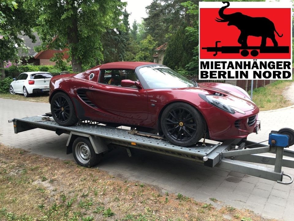 Autotrailer Autoanhänger Trailer 1,2t Pkw mieten in Hennigsdorf