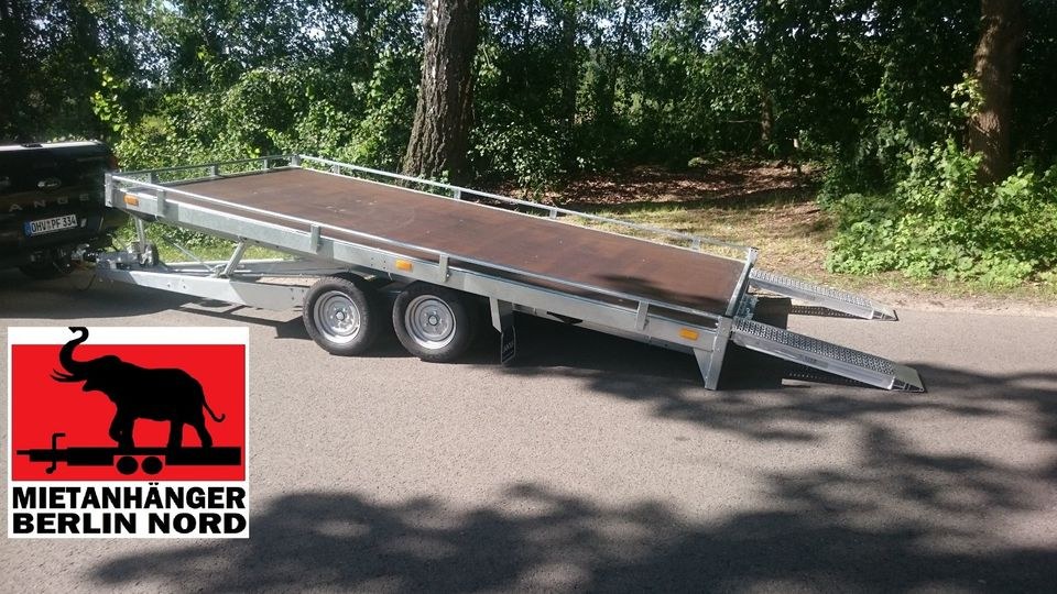 Autotrailer Anhänger Trailer 3,5t PkW mieten in Hennigsdorf
