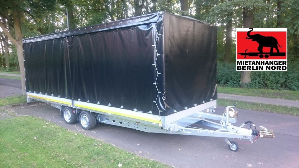 Autotrailer 6m 3,5t GG Anhänger Umzugsanhänger mieten in Hennigsdorf