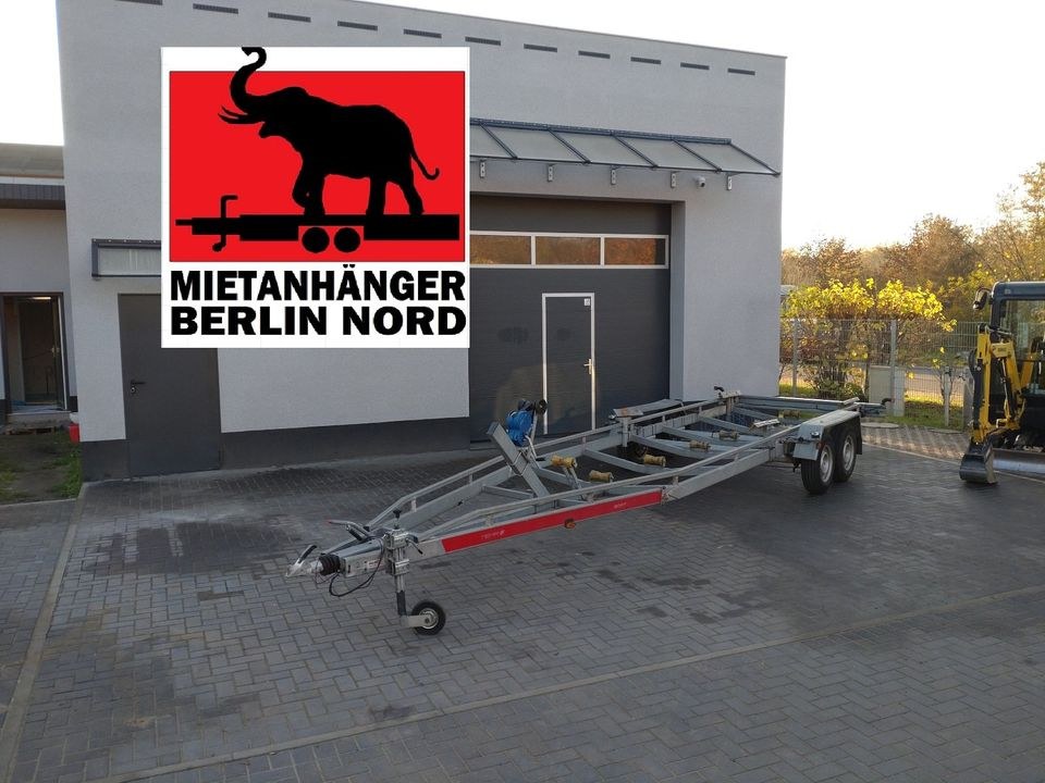 Bootstrailer 3,5t GG Bootanhänger Anhänger 2,8t mieten in Hennigsdorf
