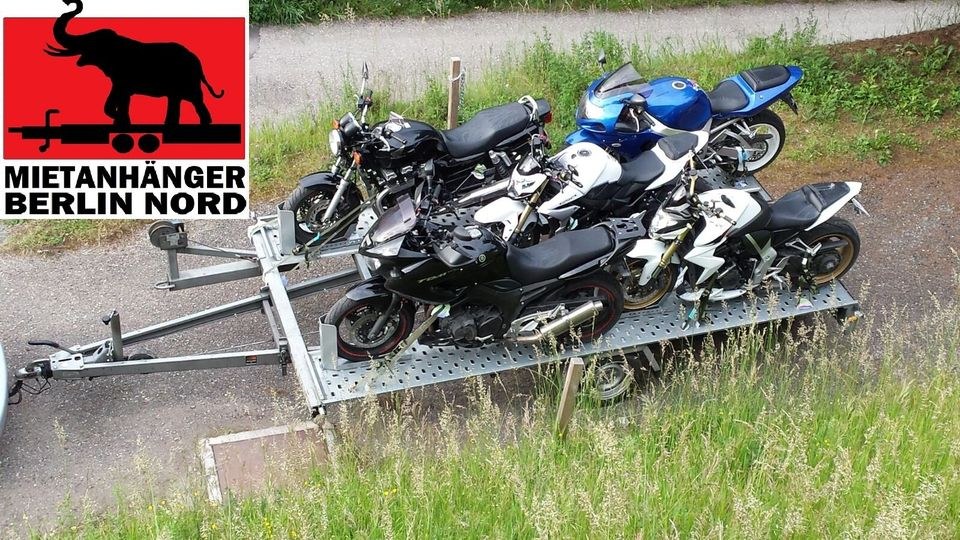 MOTORRADANHÄNGER MOTORRADTRAILER 5 MOTORRÄDER mieten in Hennigsdorf