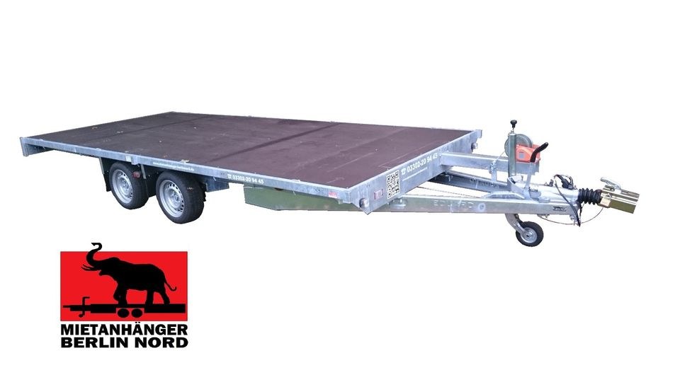 Autotrailer Anhänger Autoanhänger 5m Trailer mieten in Hennigsdorf