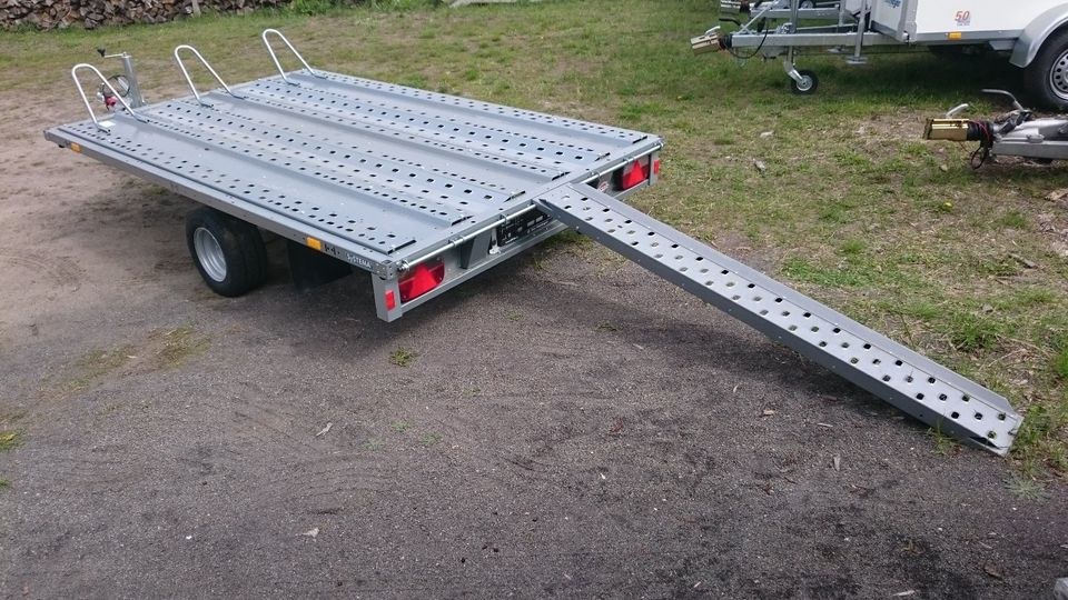 Motorradanhänger Motorradtrailer 3 Maschinen mieten in Hennigsdorf – 3