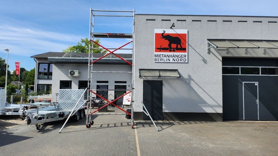 Rollgerüst Fahrgerüst Rollrüstung Gerüst 6,30m mieten in Hennigsdorf