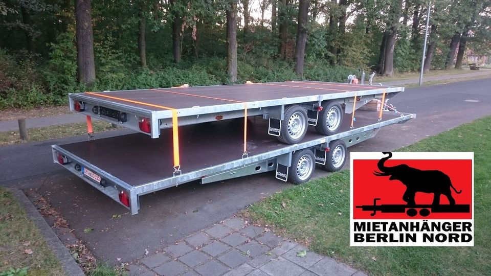 Autotrailer Anhänger Autoanhänger 6m Trailer mieten in Hennigsdorf