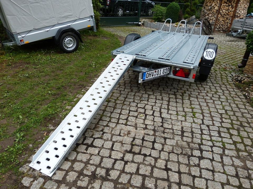 Motorradanhänger gebremst Motorradtrailer mieten in Hennigsdorf – 4