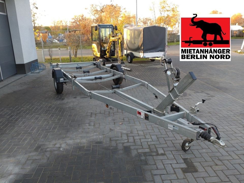Bootstrailer 1,8t GG Bootanhänger Anhänger 1,4t mieten in Hennigsdorf