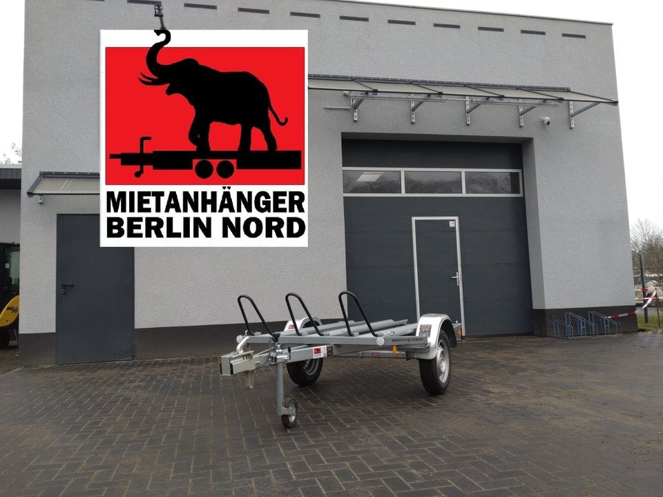 1 o 2 Motorradanhänger ungebremst Anhänger mieten in Hennigsdorf