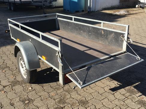 Anhänger holz Kasten 600 Kg mit umlaufender Befestigungsmöglichkeit – 3