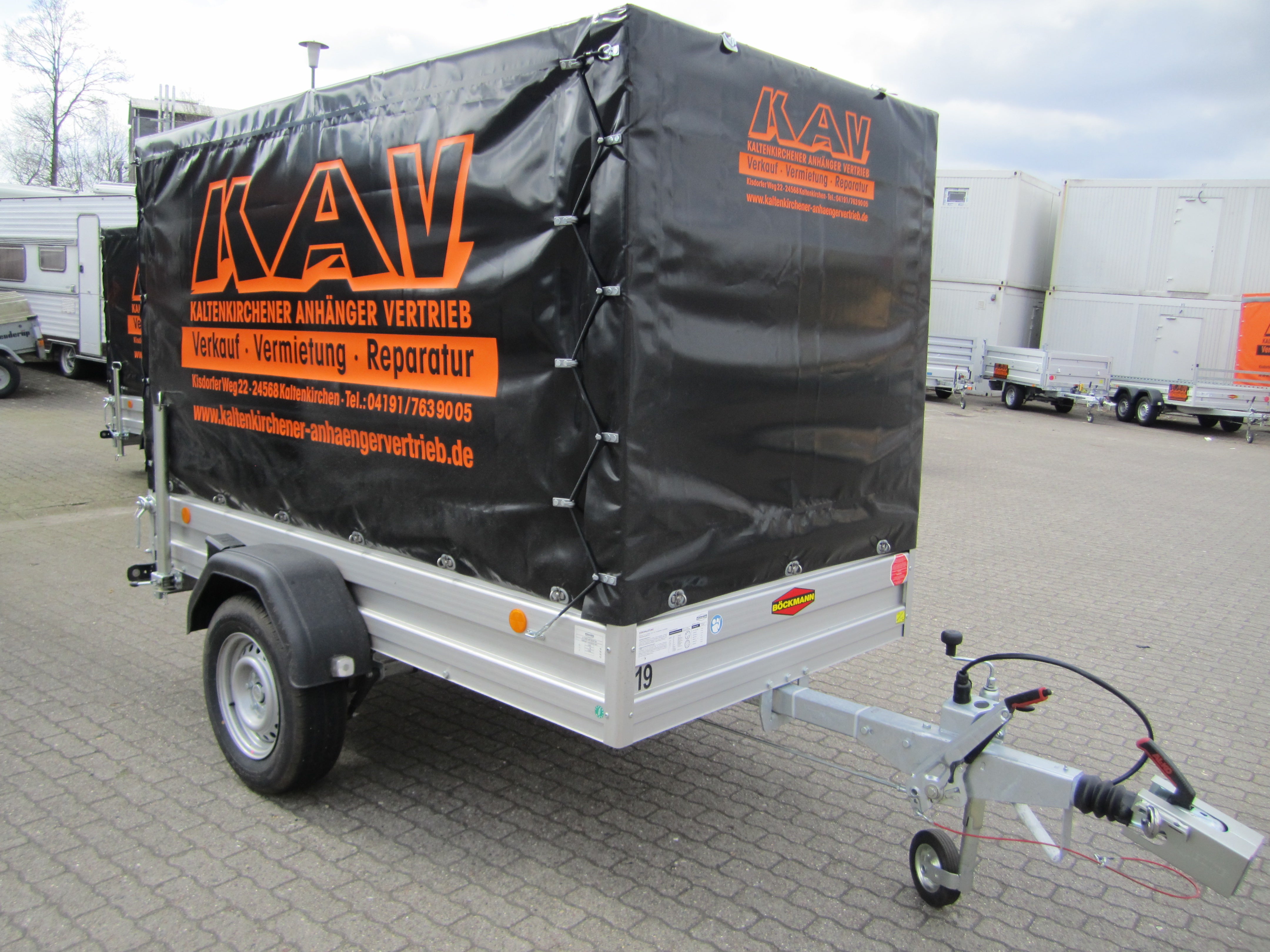 Planen Anhänger 3x1,5x1,80 m 100 km/h 2000 KG. PKW Anhänger – 3