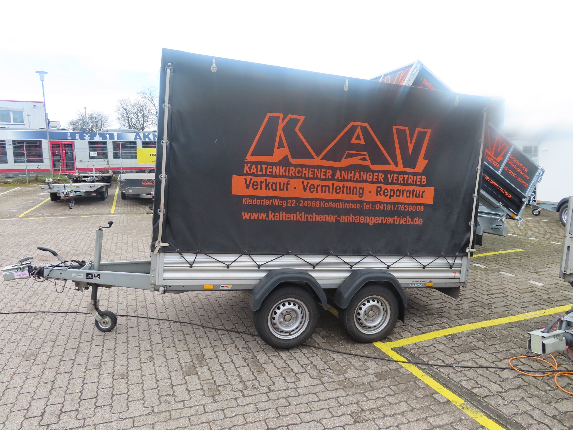 Planen Anhänger 3x1,5x1,80 m 100 km/h 2000 KG. PKW Anhänger – 2