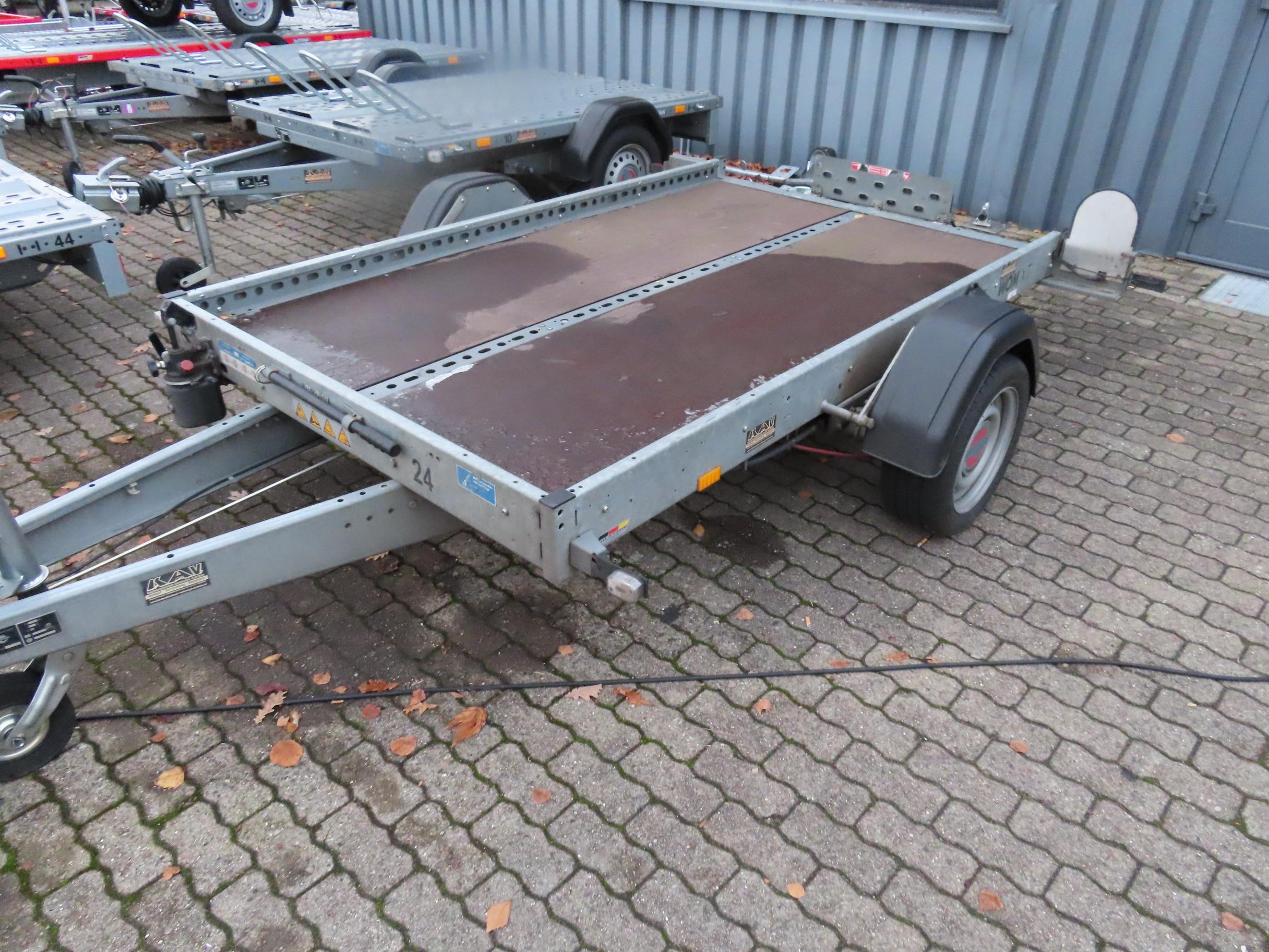 Motorrad Anhänger 1300 KG Absenkbar für1-2 Motorräder Anhänger Mieten PKW Anhänger Autotransport Kofferanhänger Motorrad Anhänger Trailer Planen Anhänger Kipper – 4