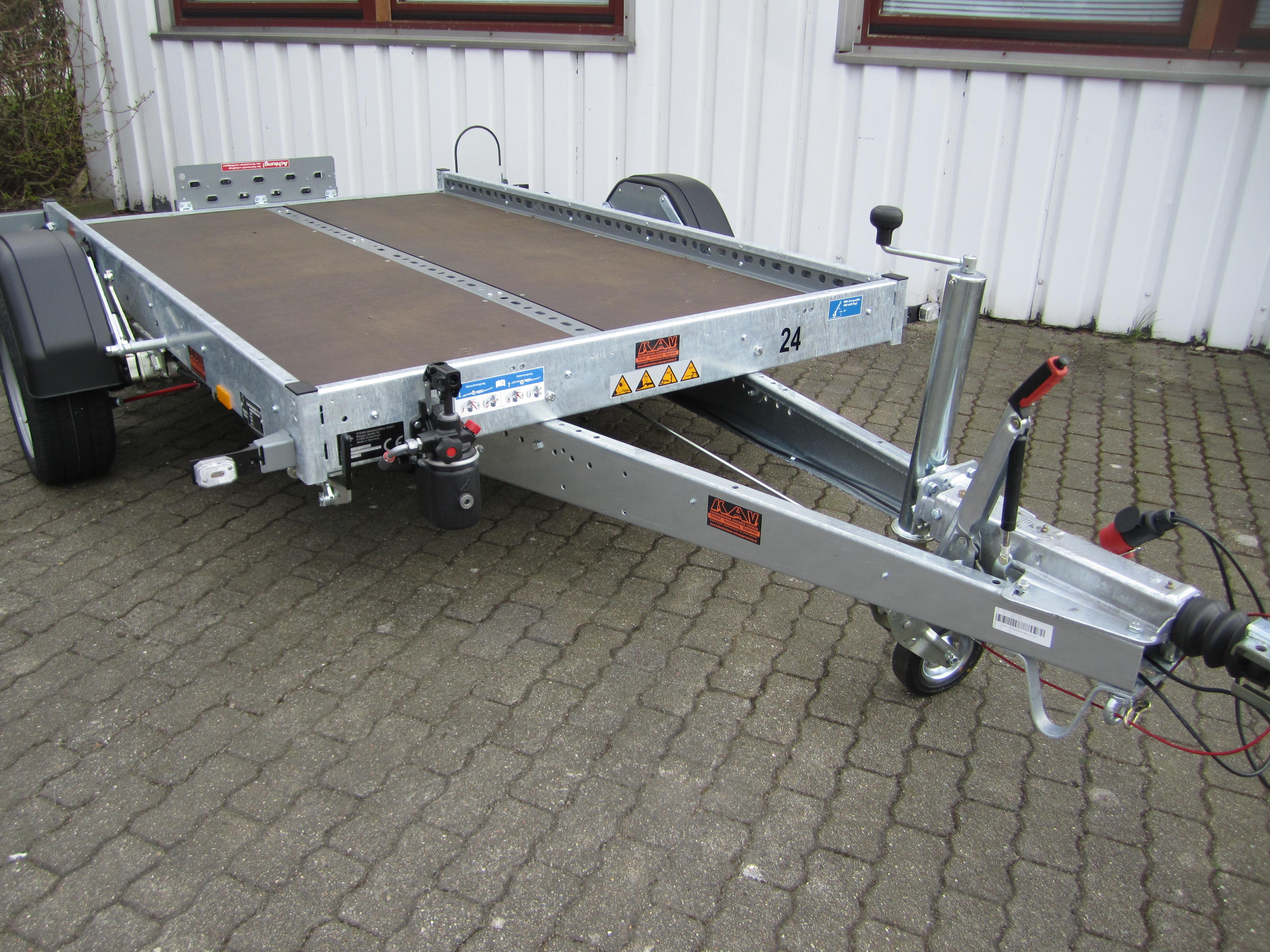 Motorrad Anhänger 1300 KG Absenkbar für1-2 Motorräder Anhänger Mieten PKW Anhänger Autotransport Kofferanhänger Motorrad Anhänger Trailer Planen Anhänger Kipper – 2