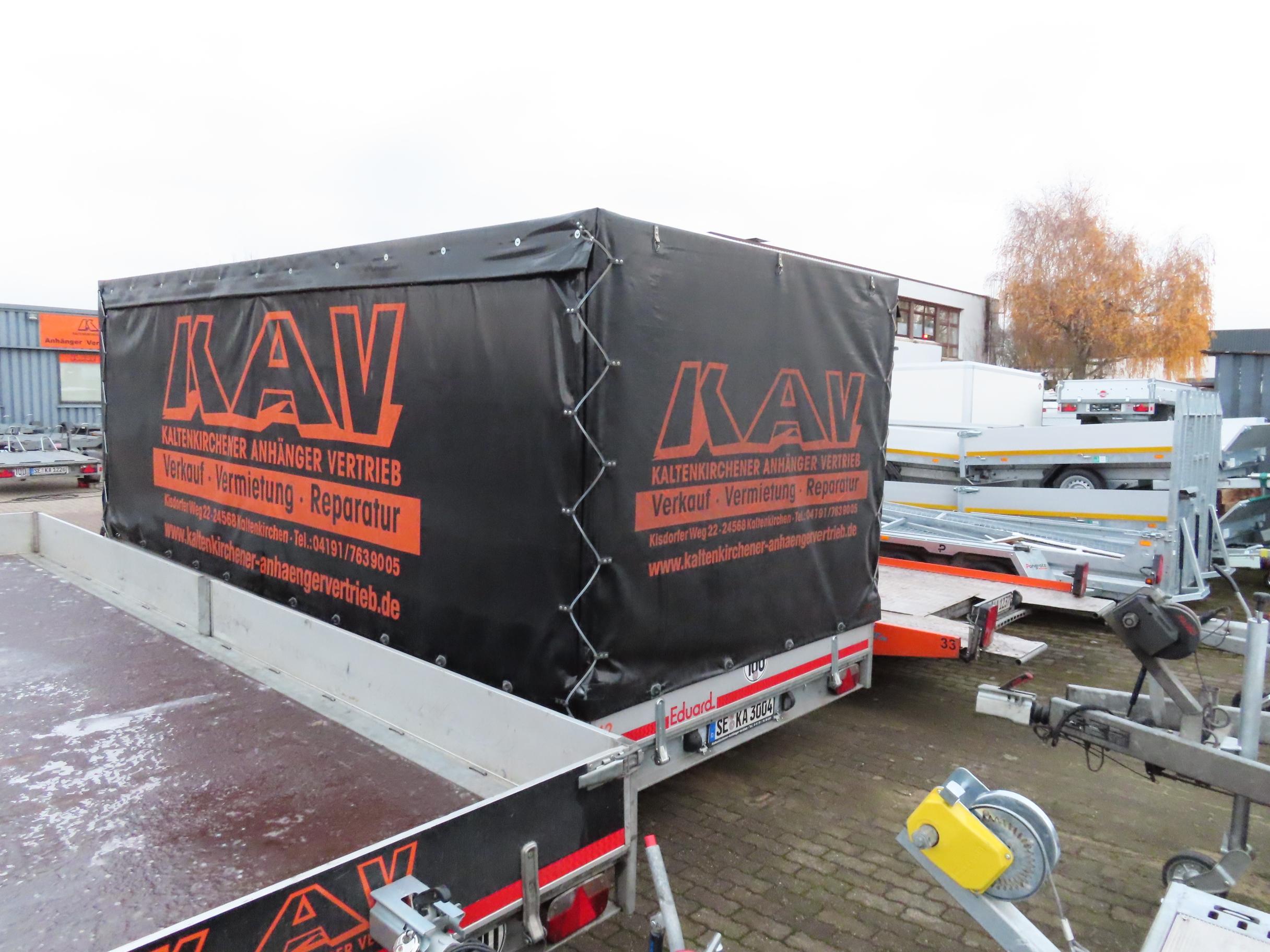 Planen Anhänger 5 m mit Schiebeplanen Anhänger Mieten PKW Anhänger Autotransport Kofferanhänger Motorrad Anhänger Trailer Planen Anhänger Kipper – 2