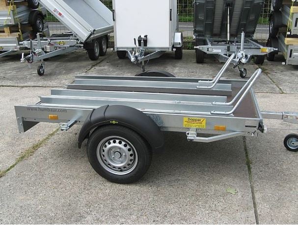 gebremster Tieflader Motorradtransporter bis zu zwei Motorräder - 1000kg Anhänger – 3