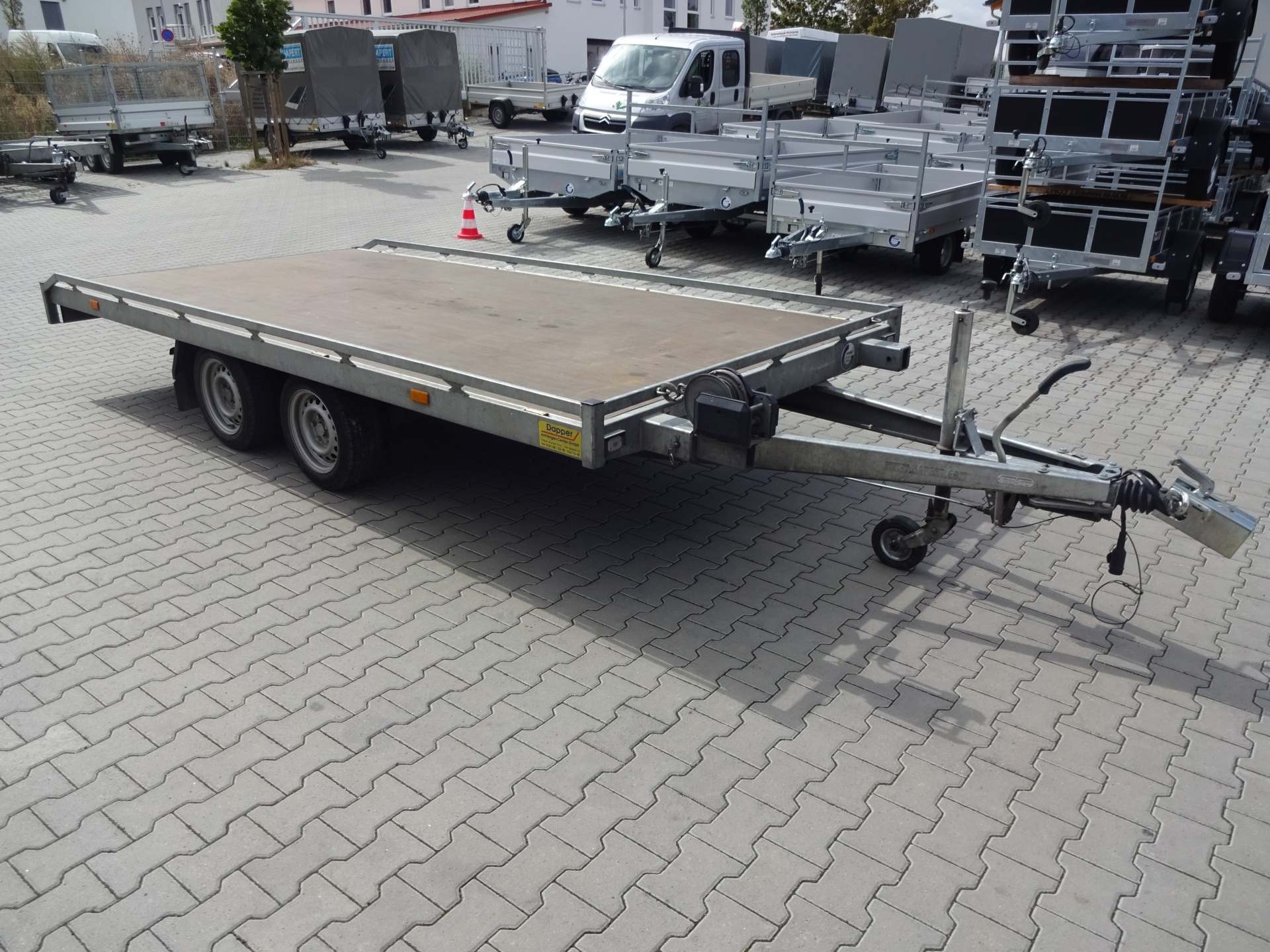 gebremster Hochlader Mehrzweck-Transporter 4,05x2,01m - 2700 kg Anhänger – 3
