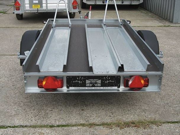 gebremster Tieflader Motorradtransporter bis zu zwei Motorräder - 1000kg Anhänger – 4