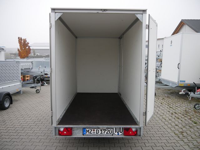 gebremster einachser Tieflader Kofferanhänger 3,00x1,50x1,90m - gebremst 1500 kg – 3
