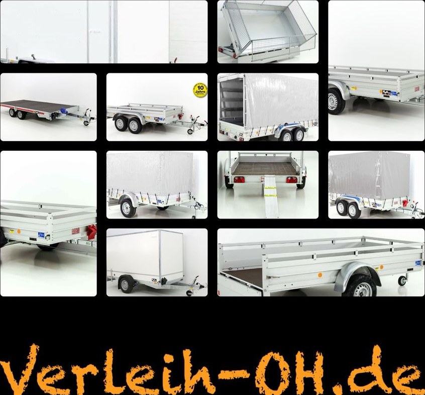 Anhänger Trailer mieten bei Verleih-OH – für Umzug & Baumarkt