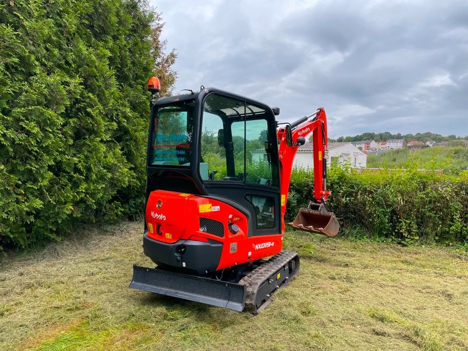 Minibagger Bagger Kubota KX019 4 mieten bei Baumaschinen-Ziegler – 4
