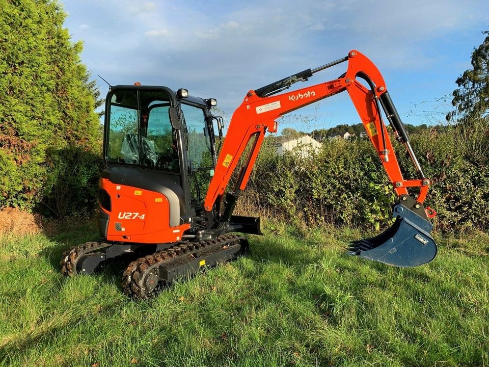 Minibagger Bagger Kubota U27 4 mieten bei Baumaschinen-Ziegler – 3