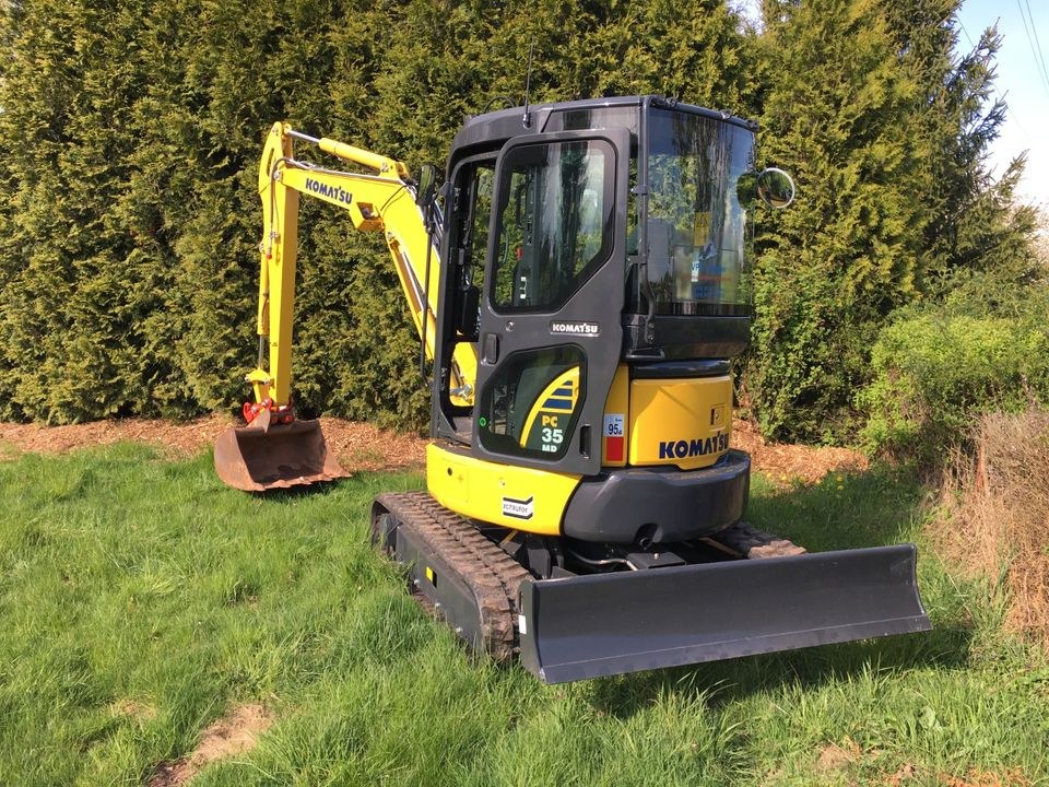 Minibagger Bagger Komatsu PC35 MR 3 mieten bei Baumaschinen-Ziegler – 3