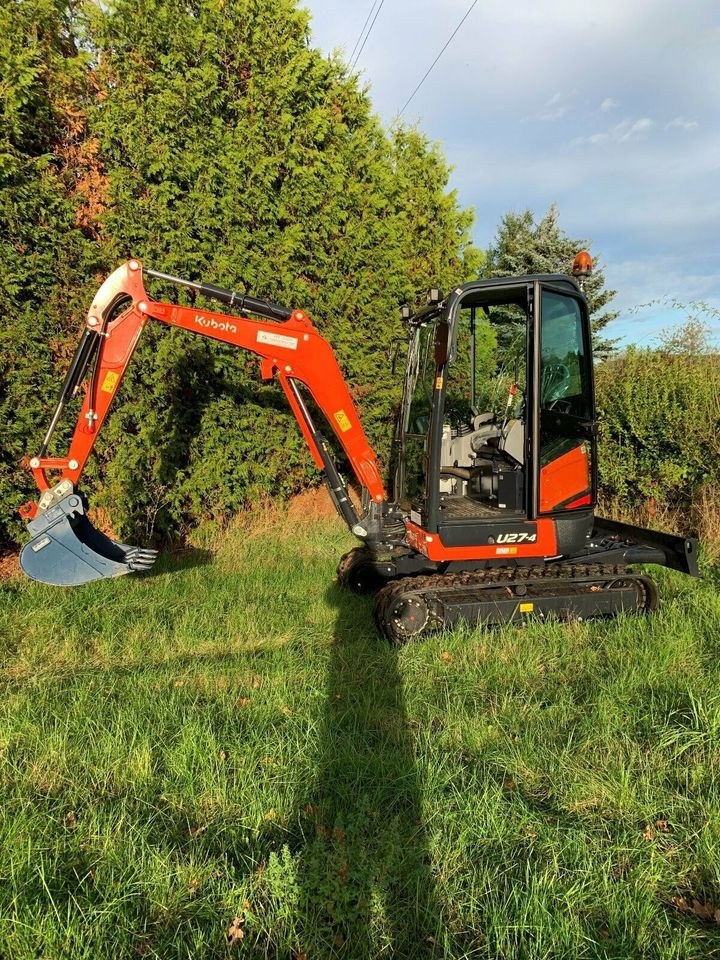 Minibagger Bagger Kubota U27 4 mieten bei Baumaschinen-Ziegler – 4