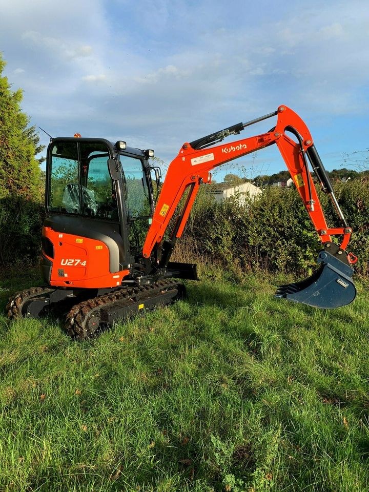 Minibagger Bagger Kubota U27 4 mieten bei Baumaschinen-Ziegler – 2
