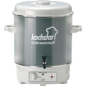 Glühwein-Einkochtopf Ø 35 cm x (H) 41,5 cm, 1/4" Ablaufhahn, Gesamtvolumen 27 l, mieten