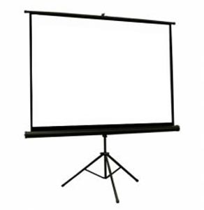 Video Stativleinwand 220 x 220 cm Gain Faktor: 1, Format: 1:1 , 4:3, 16:9, Schwa mieten