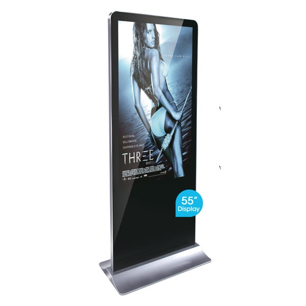 Digitale Grossbildfläche / Info-Stele 55" Smartphone-Design