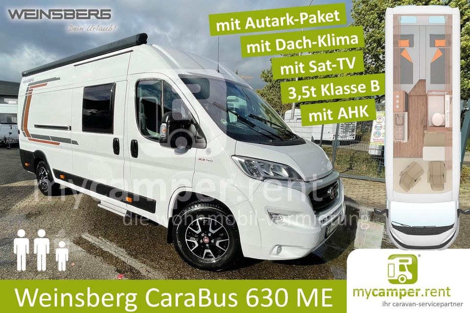 Weinsberg CaraBus 630 ME Kastenwagen neuen auf mieten bei mycamper
