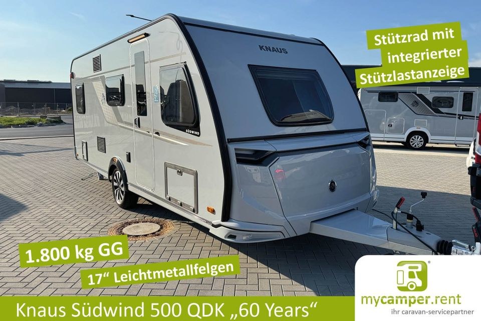 Familien Wohnwagen 3er Etagenbett Knaus Südwind mieten bei mycamper – 2