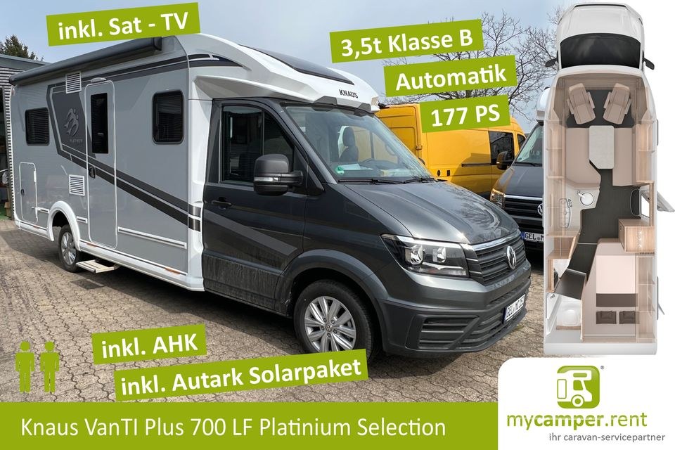 Knaus Van Ti Plus 700 LF N Deluxe 2 Personen mieten bei mycamper