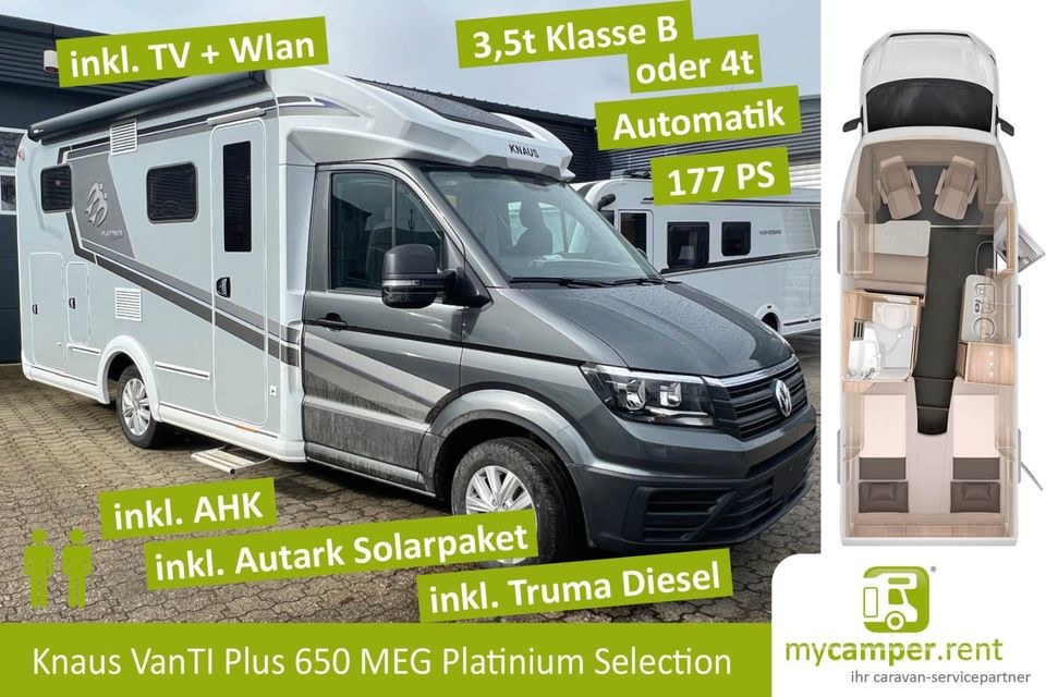 Knaus VanTi 640 MEG Deluxe 2 Personen Automatik mieten bei mycamper
