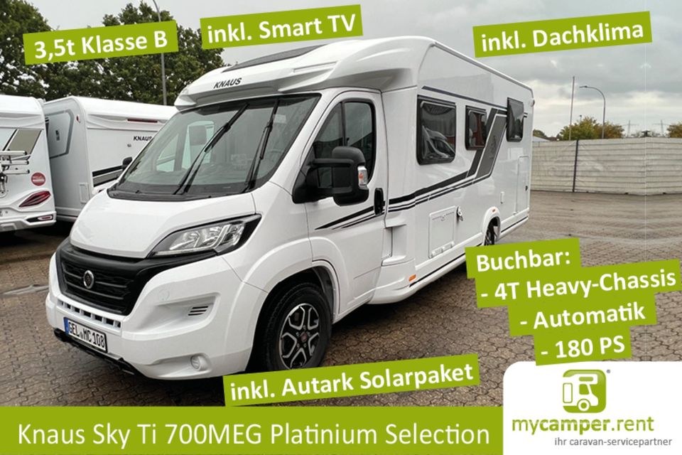Deluxe Knaus Sky Ti 700MEG Platinum Selection mieten bei mycamper – 2