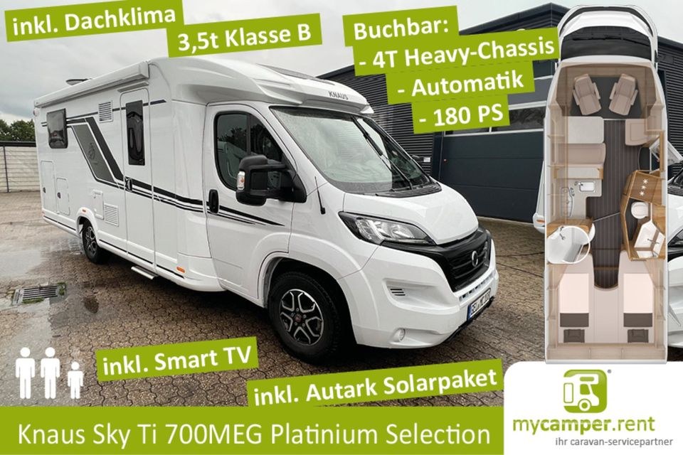 Deluxe Knaus Sky Ti 700MEG Platinum Selection mieten bei mycamper