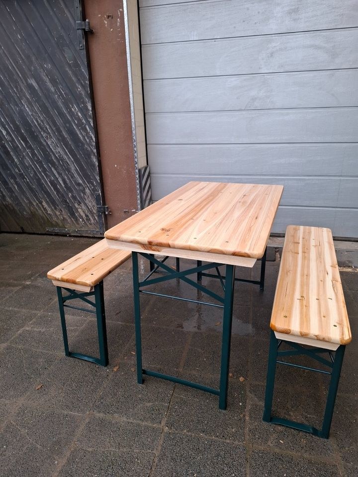 Bierzeltgarnitur Bierbank Biertisch 110 x 60 mieten in Hungen