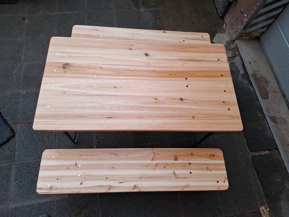 Bierzeltgarnitur Bierbank Biertisch 110 x 60 mieten in Hungen – 4