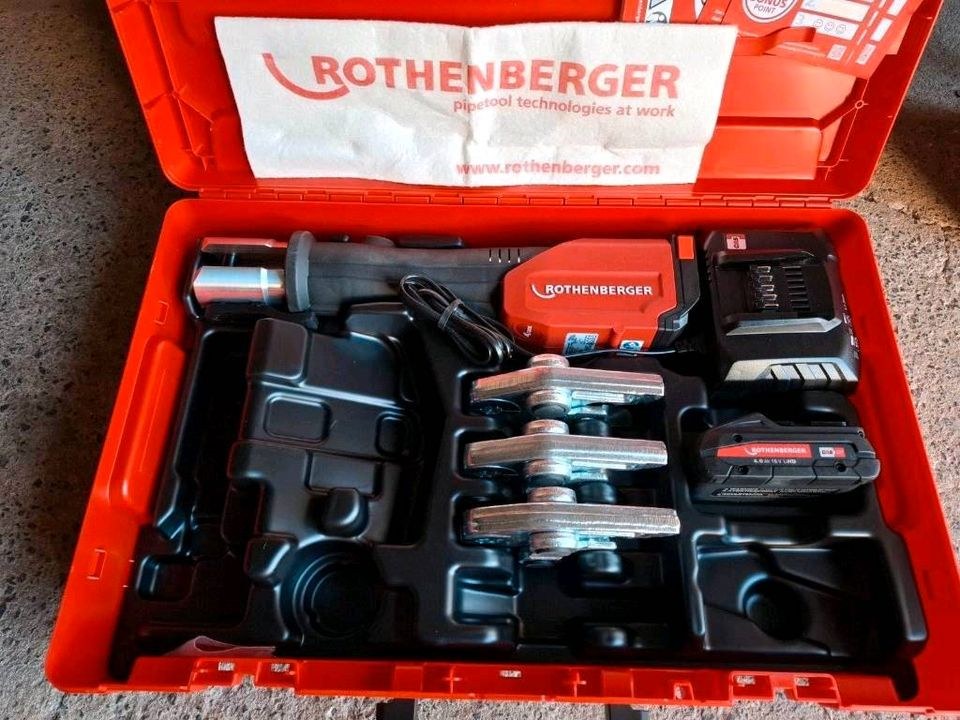 Presszange Pressmaschine Rothenberger Akku mieten in Hungen